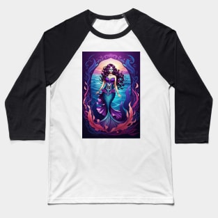 Colorful Dia De La Muerte Baseball T-Shirt